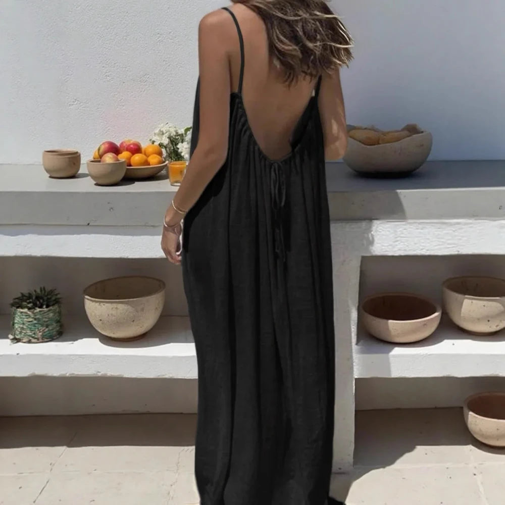 Loose Sleeveless Lounge Gown